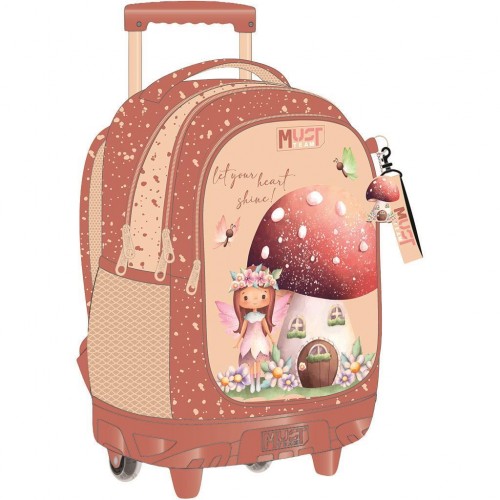MUST TEAM TROLLEY ΣΧΟΛΙΚΟ 34Χ20Χ44ΕΚ 3ΘΗΚΕΣ ROMANTIC FAIRY (587183)