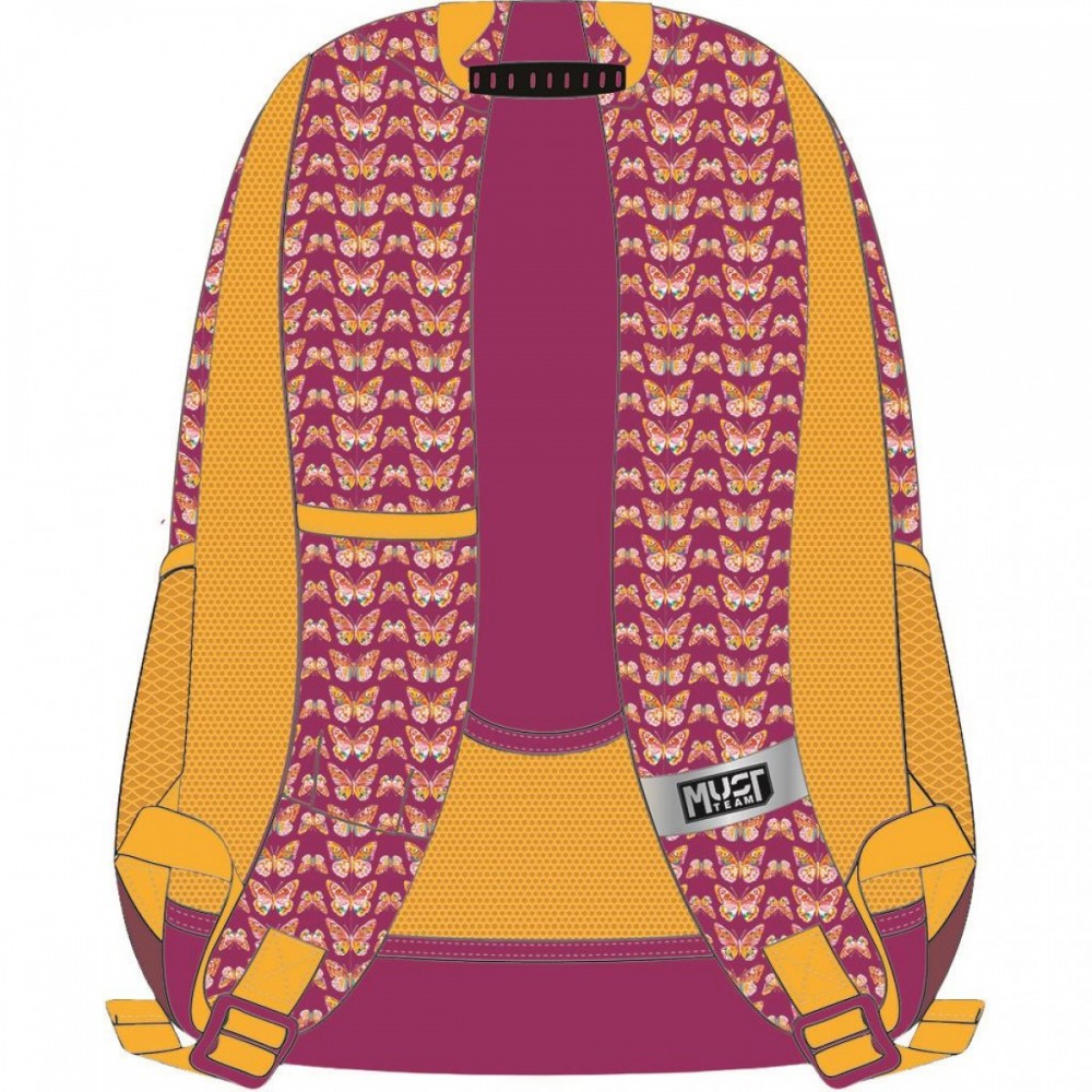 MUST TEAM ΣΑΚΙΔΙΟ ΣΧΟΛΙΚΟ 32Χ18Χ43ΕΚ 3ΘΗΚΕΣ BUTTERFLY FOLLOW YOUR DREAMS (587216)