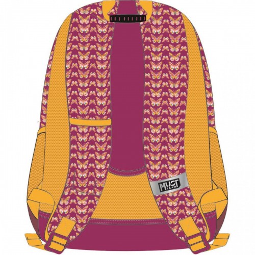 MUST TEAM ΣΑΚΙΔΙΟ ΣΧΟΛΙΚΟ 32Χ18Χ43ΕΚ 3ΘΗΚΕΣ BUTTERFLY FOLLOW YOUR DREAMS (587216)