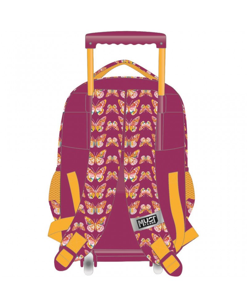 MUST TEAM TROLLEY ΣΧΟΛΙΚΟ 34Χ20Χ44ΕΚ 3ΘΗΚΕΣ BUTTERFLY FOLLOW YOUR DREAMS (587217)