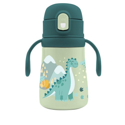 MUST TEAM  ΠΑΓΟΥΡΙ ΑΝΟΞΕΙΔΩΤΟ ΘΕΡΜΟΣ 350ML ΜΕ ΧΕΡΟΥΛΙΑ & ΚΑΛΑΜΑΚΙ 8Χ17ΕΚ ΔΕΙΝΟΣΑΥΡΑΚΙ (587465)