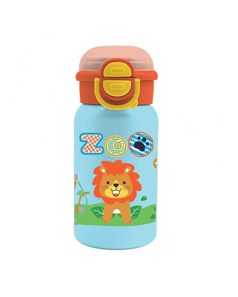 MUST ΠΑΓΟΥΡΙ ΑΝΟΞΕΙΔΩΤΟ ΘΕΡΜΟΣ 450ML ΜΕ ΚΑΛΑΜΑΚΙ & ΑΥΤΟΚΟΛΛΗΤΑ 18,5Χ7,5ΕΚ ΛΙΟΝΤΑΡΑΚΙ (587473)