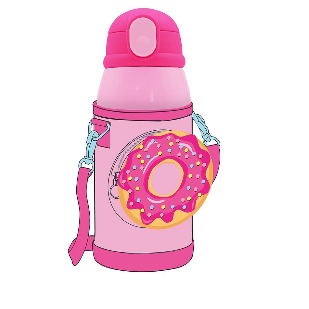 MUST TEAM CUPCAKE ΠΑΓΟΥΡΙ ΑΝΟΞΕΙΔΩΤΟ ΘΕΡΜΟΣ 500ML ΜΕ ΘΗΚΗ & ΚΑΛΑΜΑΚΙ 21,5Χ8,5ΕΚ (587492)