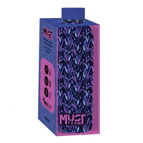 MUST TEAM ΠΑΓΟΥΡΙ ΘΕΡΜΟΣ 500ML ΑΝΟΞΕΙΔΩΤΟ 7,4Χ22,2CM PURPLE DESIGN (587505)