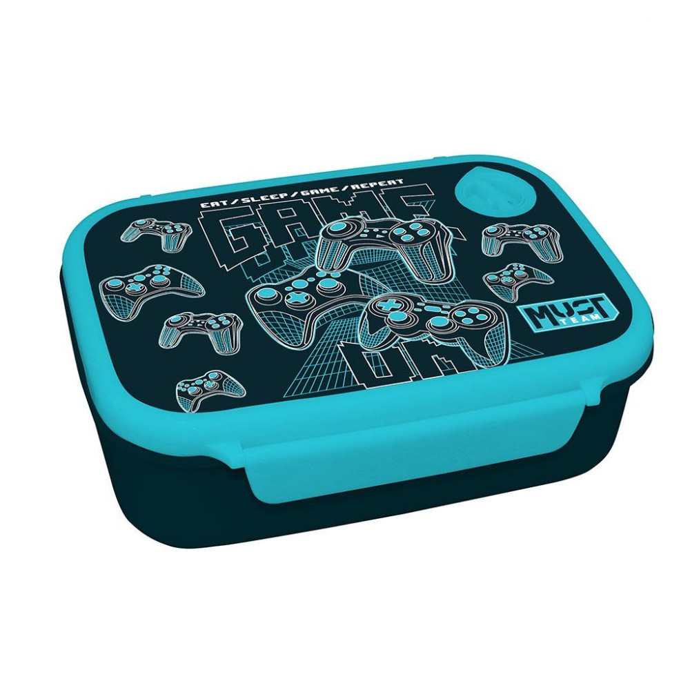 MUST TEAM ΦΑΓΗΤΟΔΟΧΕΙΟ PP 800ML & ΠΑΓΟΥΡΙ ΑΛΟΥΜΙΝΙΟΥ 500ML ΣΕΤ GAMER (587513)