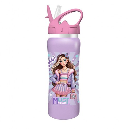 MUST TEAM ΣΕΤ ΦΑΓΗΤΟΥ FASHION GIRL ΦΑΓΗΤΟΔΟΧΕΊΟ PP 800ML & ΠΑΓΟΎΡΙ ΑΝΟΞΕΊΔΩΤΟ 500ML (587515)