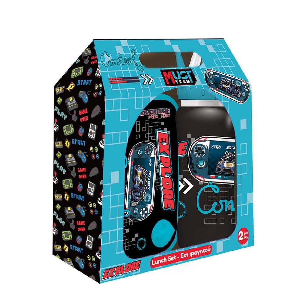 MUST TEAM ΣΕΤ ΦΑΓΗΤΟΔΟΧΕΙΟ PP 800ML & ΠΑΓΟΥΡΙ ΑΝΟΞΕΙΔΩΤΟ 500ML EXPLORE (587518)