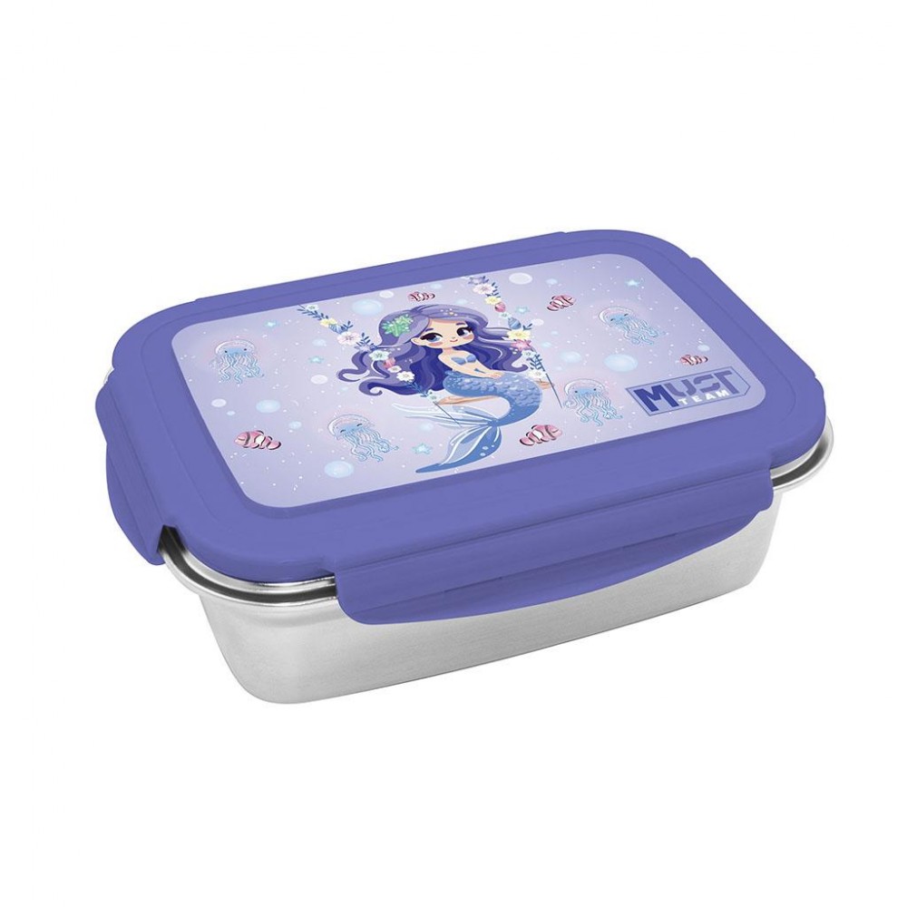 MUST TEAM ΦΑΓΗΤΟΔΟΧΕΙΟ ΑΝΟΞΕΙΔΩΤΟ 900ML 20,5Χ14,5Χ6ΕΚ MERMAID (587524)
