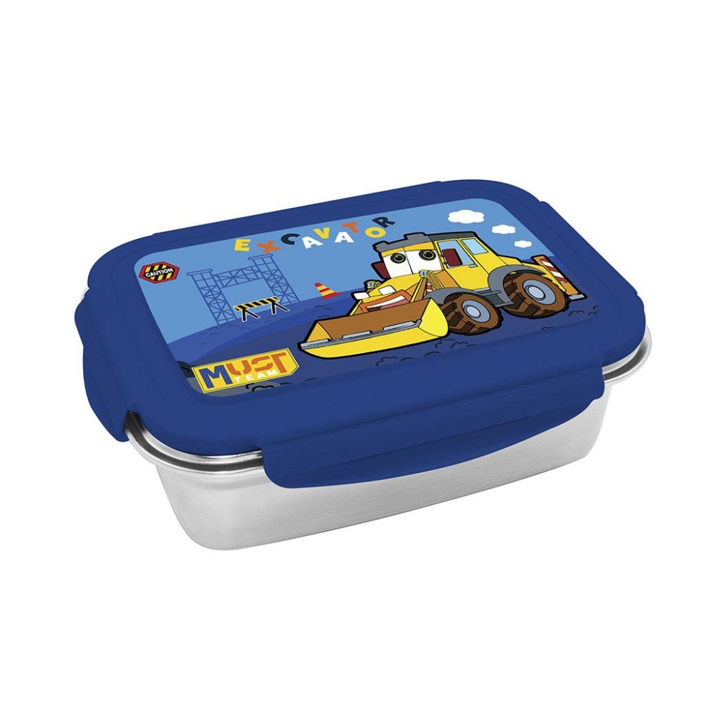 MUST TEAM ΦΑΓΗΤΟΔΟΧΕΙΟ ΑΝΟΞΕΙΔΩΤΟ 900ML 20,5Χ14,5Χ6ΕΚ EXCAVATOR (587524)
