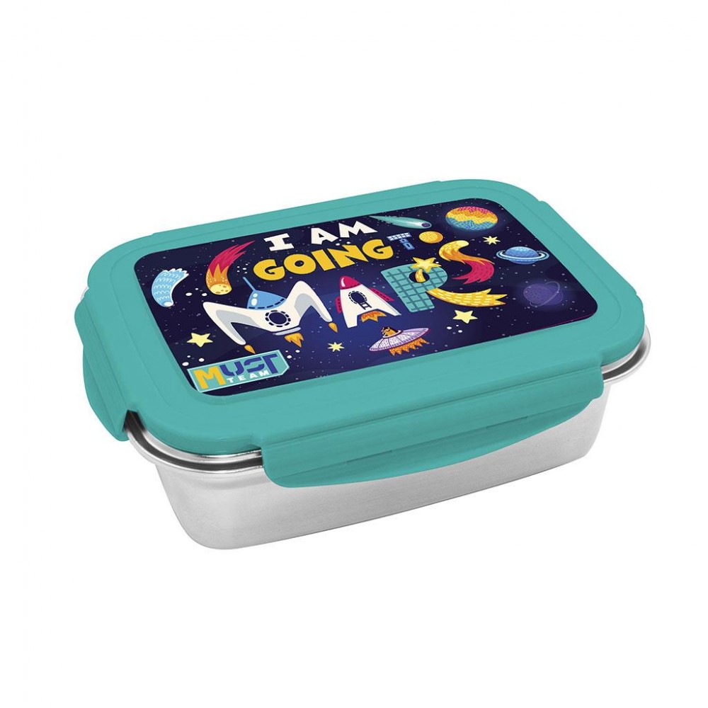 MUST TEAM ΦΑΓΗΤΟΔΟΧΕΙΟ ΑΝΟΞΕΙΔΩΤΟ 900ML 20,5Χ14,5Χ6ΕΚ MARS (587524)