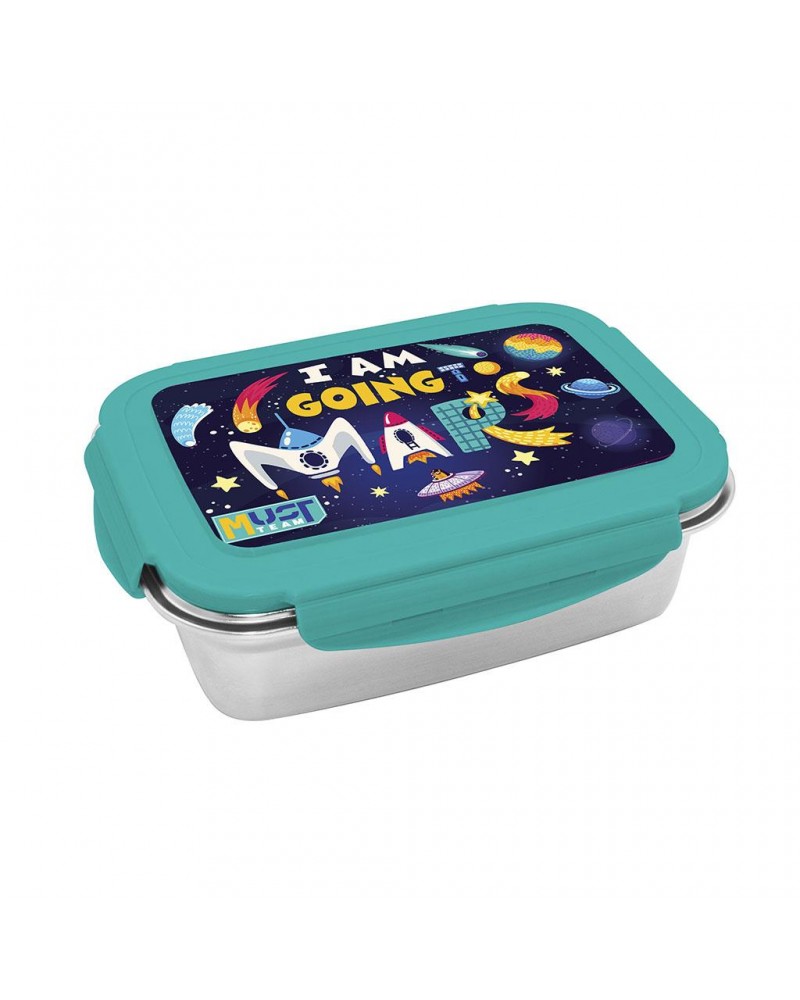 MUST TEAM ΦΑΓΗΤΟΔΟΧΕΙΟ ΑΝΟΞΕΙΔΩΤΟ 900ML 20,5Χ14,5Χ6ΕΚ MARS (587524)