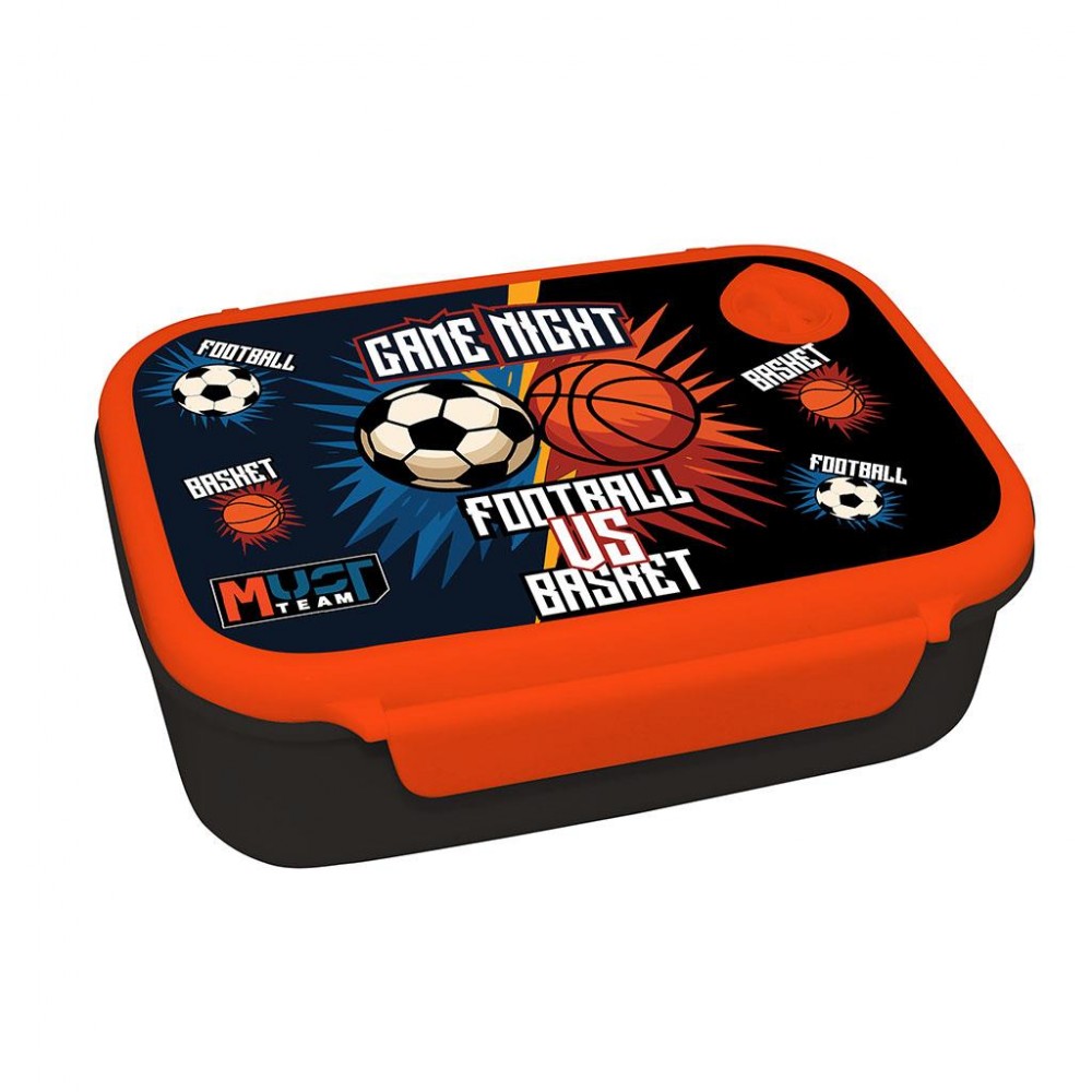 MUST TEAM ΦΑΓΗΤΟΔΟΧΕΙΟ PP 800ML 18Χ13X6ΕΚ FOOTBALL VS BASKETBALL (587525)