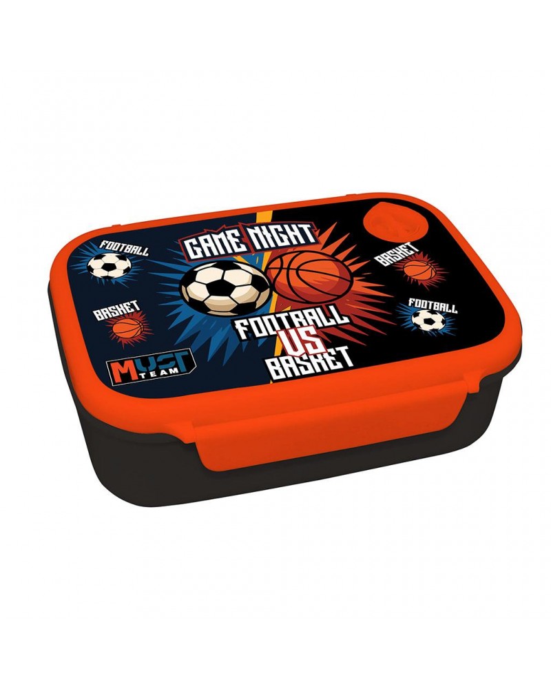 MUST TEAM ΦΑΓΗΤΟΔΟΧΕΙΟ PP 800ML 18Χ13X6ΕΚ FOOTBALL VS BASKETBALL (587525)