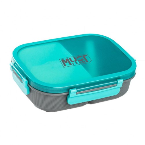 MUST TEAM ΦΑΓΗΤΟΔΟΧΕΙΟ PP 1100ML ΜΕ ΚΟΥΤΑΛΙ 21,7Χ16,5Χ6,2ΕΚ ΜΠΛΕ (587535)
