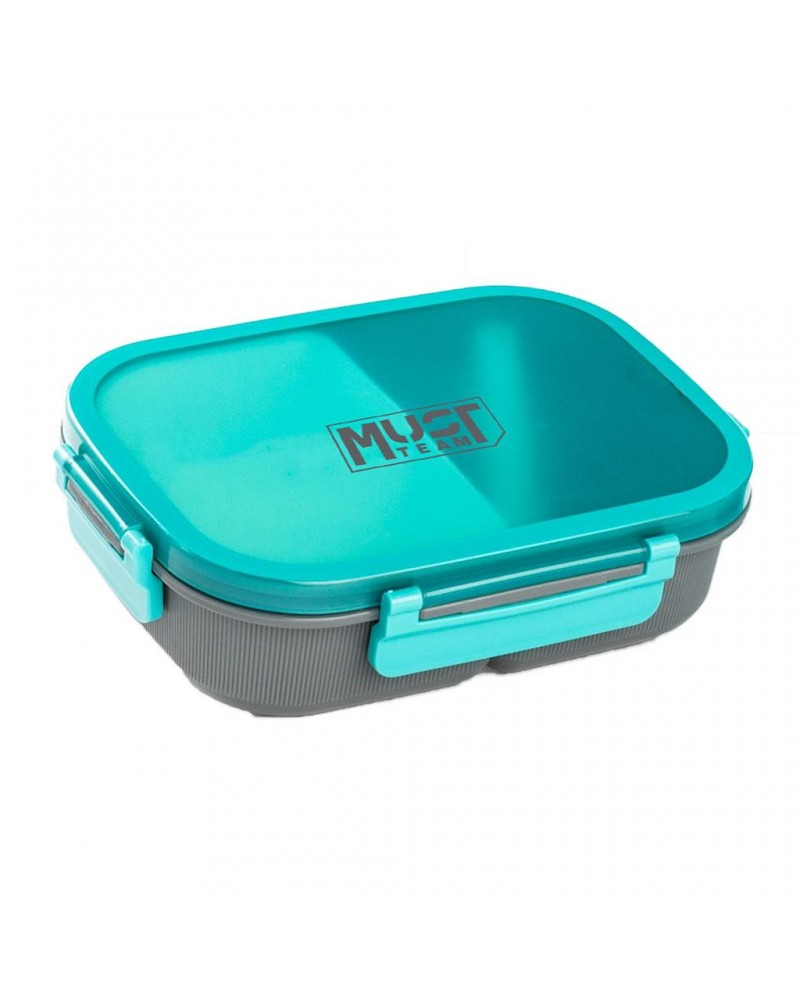 MUST TEAM ΦΑΓΗΤΟΔΟΧΕΙΟ PP 1100ML ΜΕ ΚΟΥΤΑΛΙ 21,7Χ16,5Χ6,2ΕΚ ΜΠΛΕ (587535)
