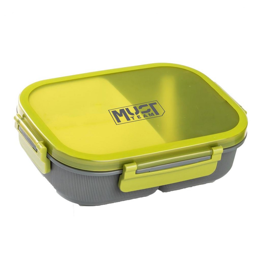 MUST TEAM ΦΑΓΗΤΟΔΟΧΕΙΟ PP 1100ML ΜΕ ΚΟΥΤΑΛΙ 21,7Χ16,5Χ6,2ΕΚ ΠΡΑΣΙΝΟ (587535)