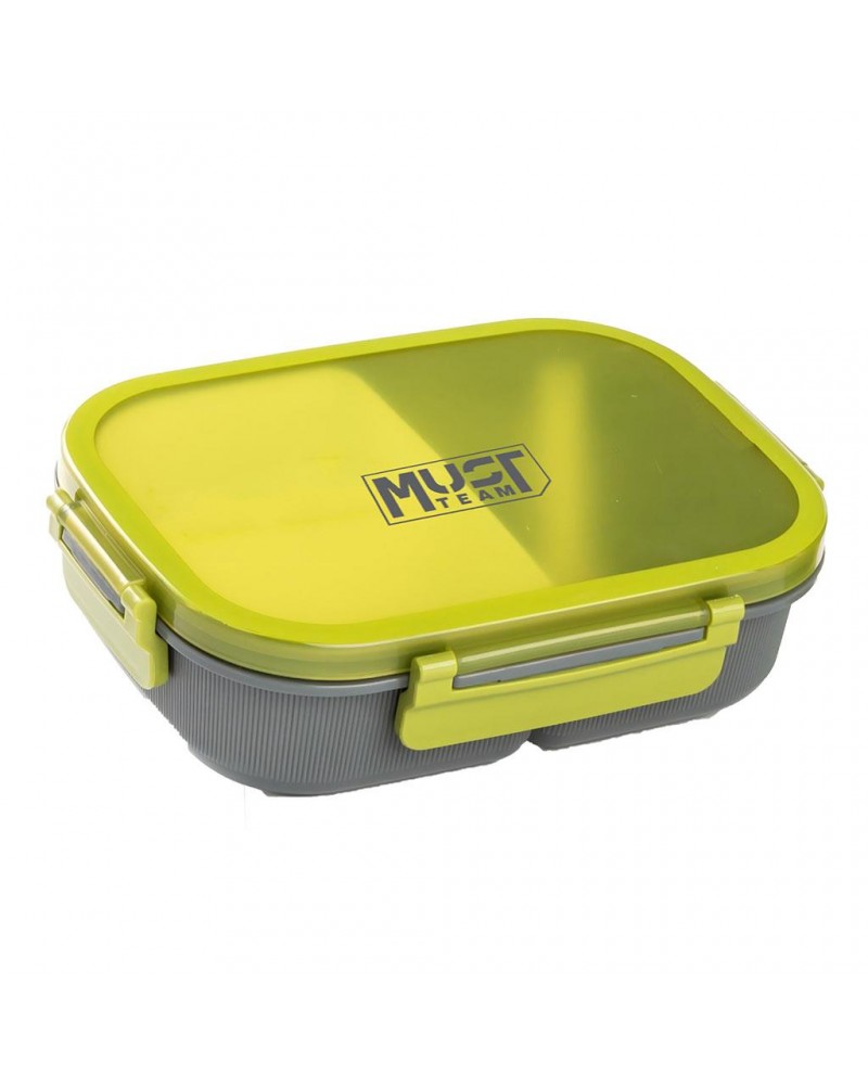 MUST TEAM ΦΑΓΗΤΟΔΟΧΕΙΟ PP 1100ML ΜΕ ΚΟΥΤΑΛΙ 21,7Χ16,5Χ6,2ΕΚ ΠΡΑΣΙΝΟ (587535)