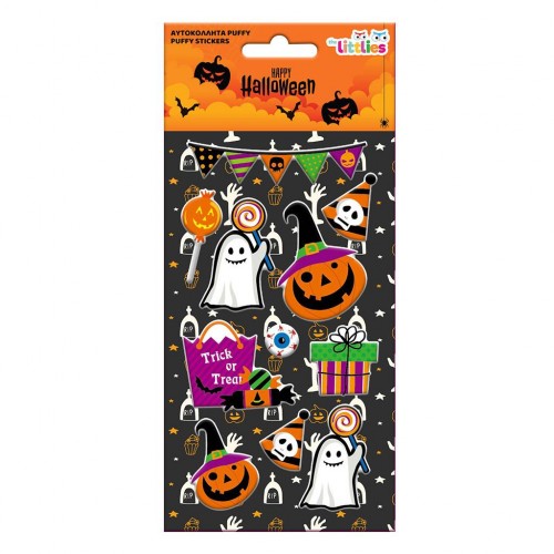 ΑΥΤΟΚΟΛΛΗΤΑ HALLOWEEN 10X22EK PUFFY ΔΙΑΦΟΡΑ ΣΧΕΔΙΑ (647063)