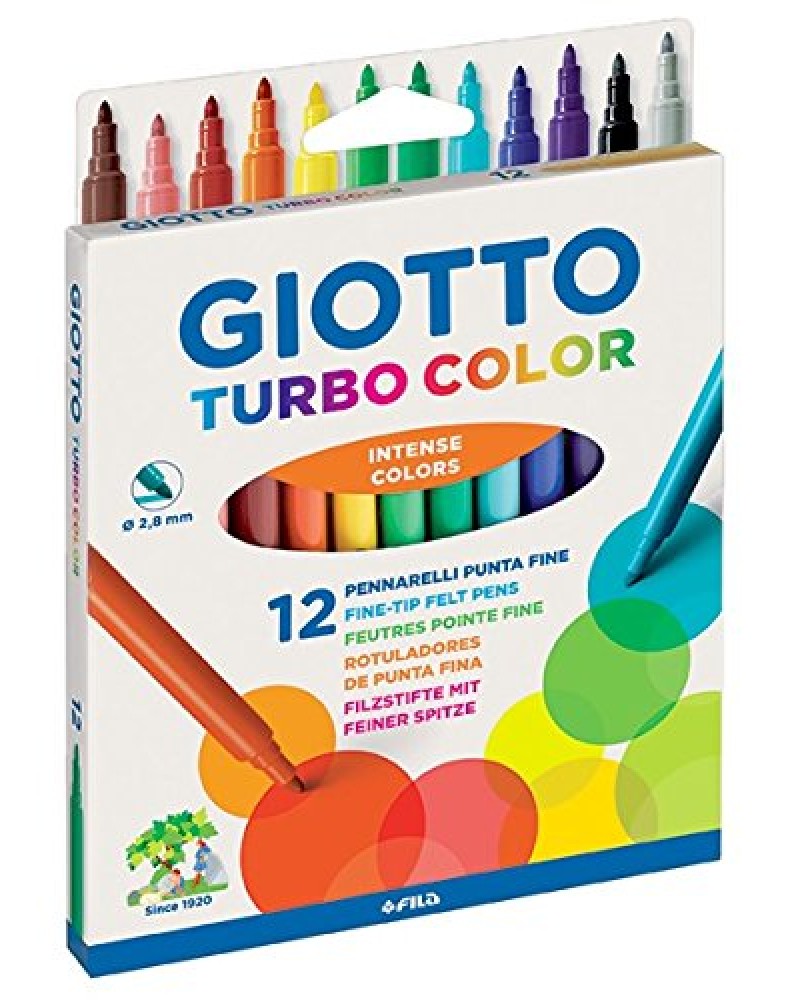 GIOTTO ΜΑΡΚΑΔΟPΟΙ 12ΤΕΜ TURBO COLOR (71400)