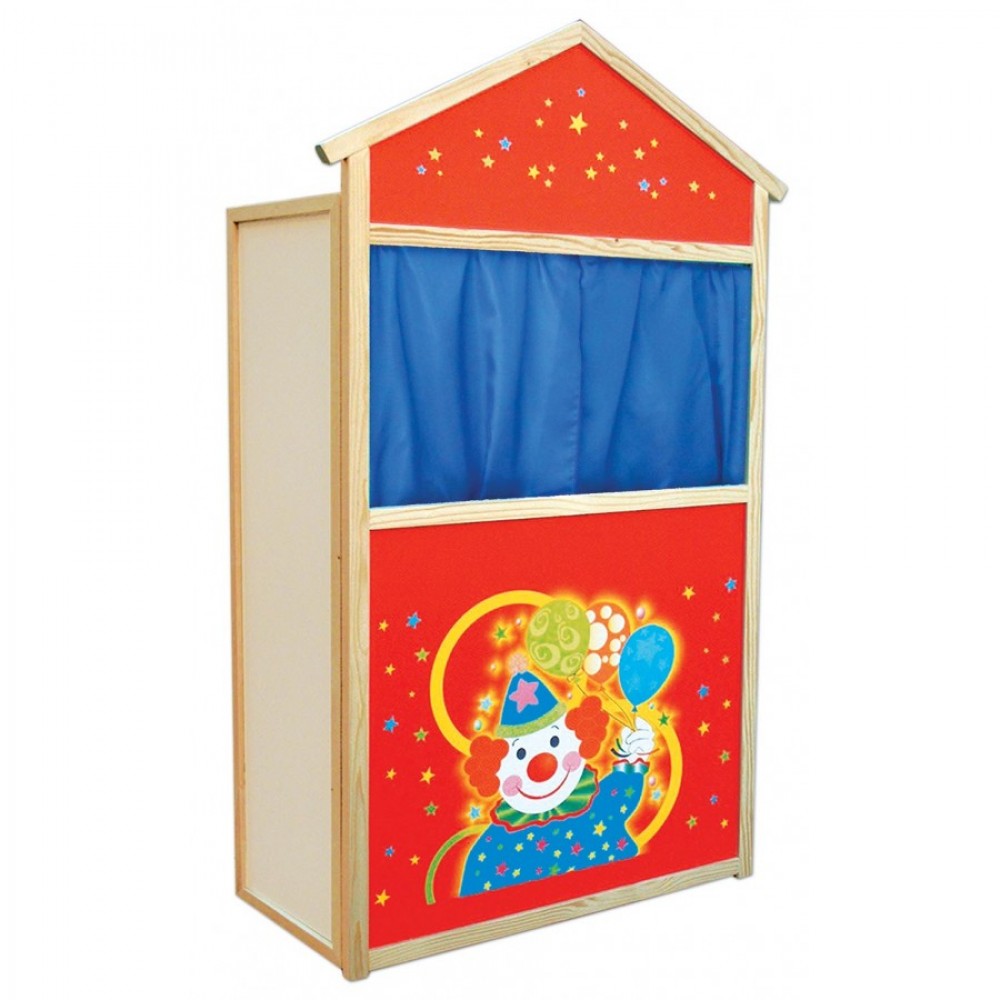 ΚΟΥΚΛΟΘΕΑΤΡΟ ΞΥΛΙΝΟ ΣΕ ΚΟΚΚΙΝΟ ΧΡΩΜΑ (007Κ)