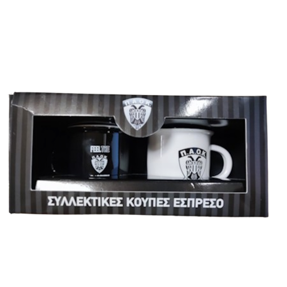 ΣΥΛΛΕΚΤΙΚΗ ΚΟΥΠΑ ΕΣΠΡΕΣΟ ΠΑΟΚ ΜΠΑΣΚΕΤ  ΣΕΤ 2τεμ ,70ml (BZ.XP.RP.00731)