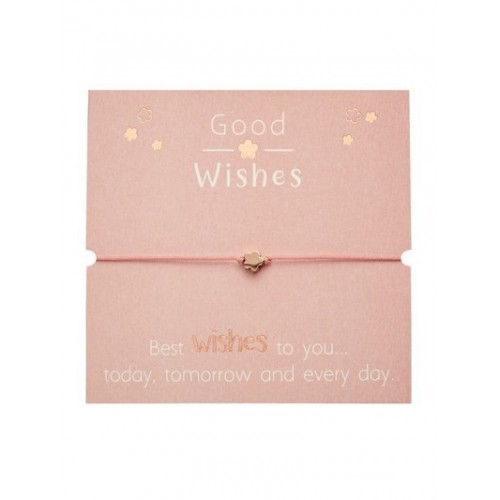 ΒΡΑΧΙΟΛΑΚΙ GOOD WISHES ROSEGOLD FLOWER (607274)