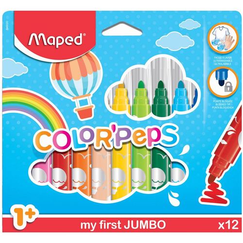 MAPED ΜΑΡΚΑΔΟΡΟΙ COLOR' PEPS MAXI 12ΤΜΧ (846020)