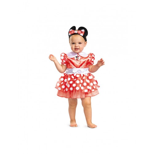 ΑΠΟΚΡΙΑΤΙΚΗ ΣΤΟΛΗ RED MINNIE CLASSIC INFANT (129379)